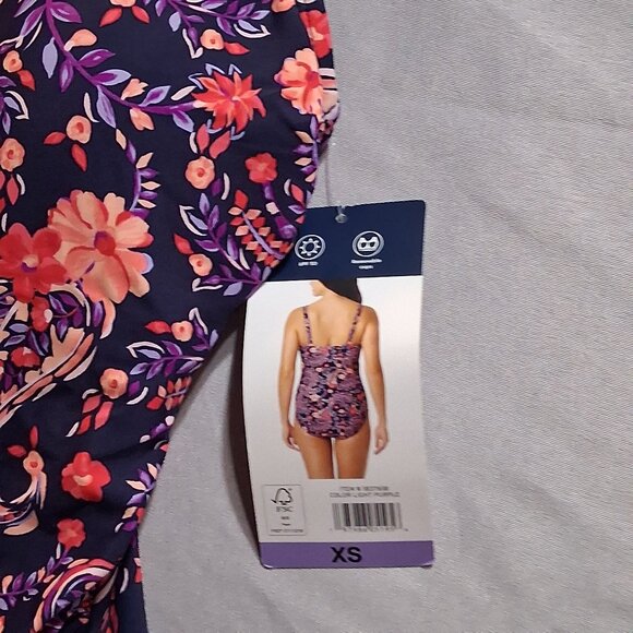 Lands' End Floral Women's One Piece Swimsuit - Picture 6 of 11